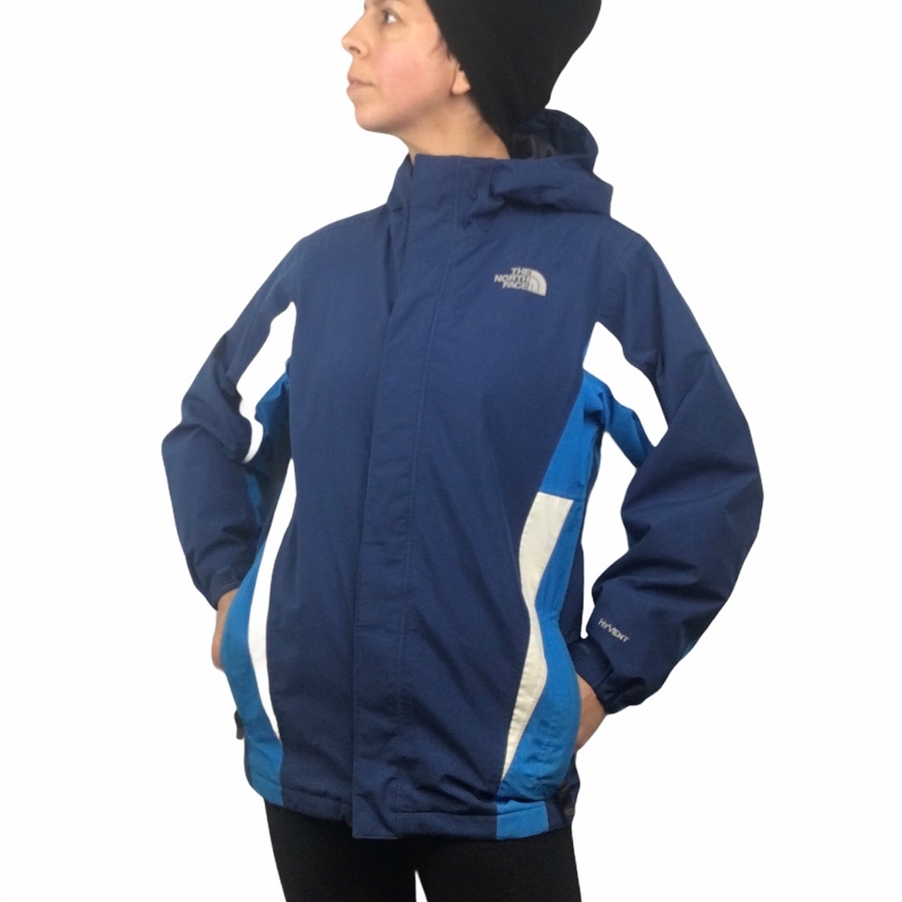 The North Face Jacket Blue Hyvent Waterproof Coat